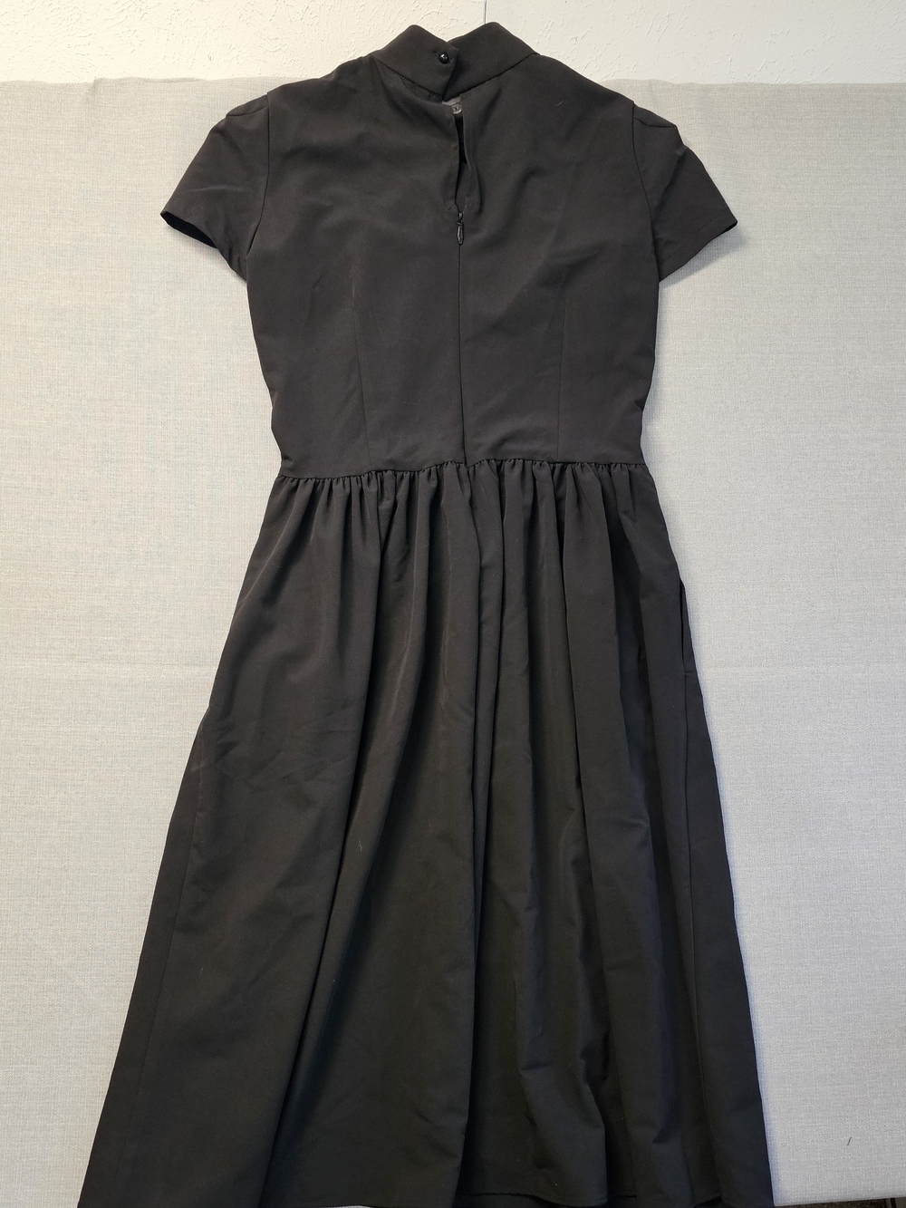 NWT *Missing Collar* DEANDRI Roselle Long Dress w/ Pockets Black - Picture 2 of 10
